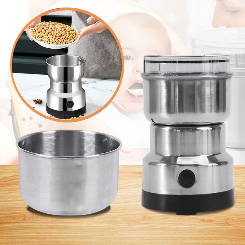Mosrugs | GrindMaster Portable Electric Spice & Coffee Grinder – Multifunctional Stainless Steel Kitchen Mill