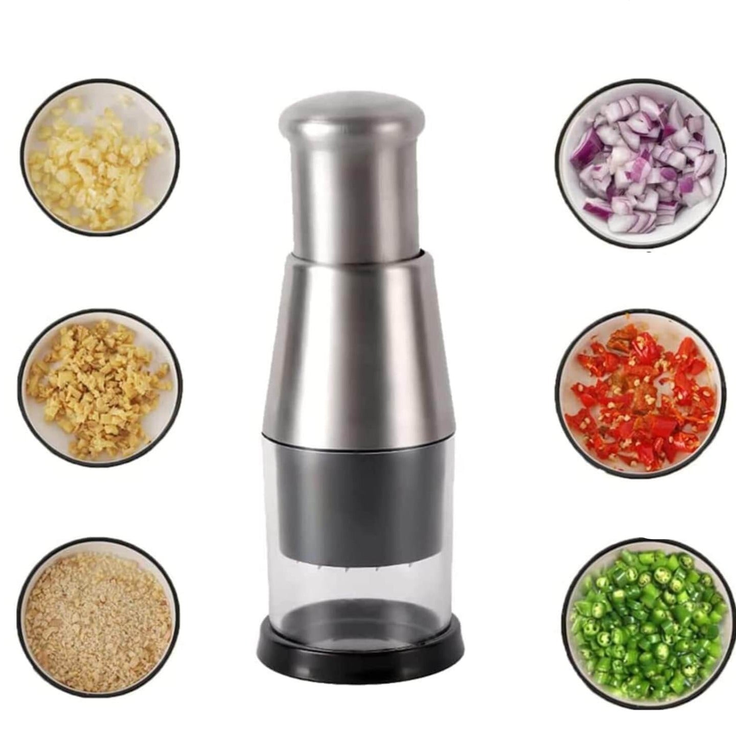 Mosrugs | ChefChop Pro – Manual Stainless Steel Vegetable Chopper for Fast, Safe & Efficient Food Prep