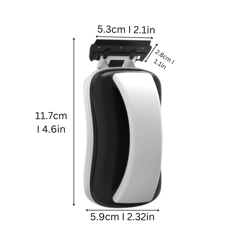 Mosrugs | Magnetic Aquarium Glass Cleaner | Easy-Grip Design & Corner-Savvy Blades for Crystal-Clear Views and Algae-Free Habitats