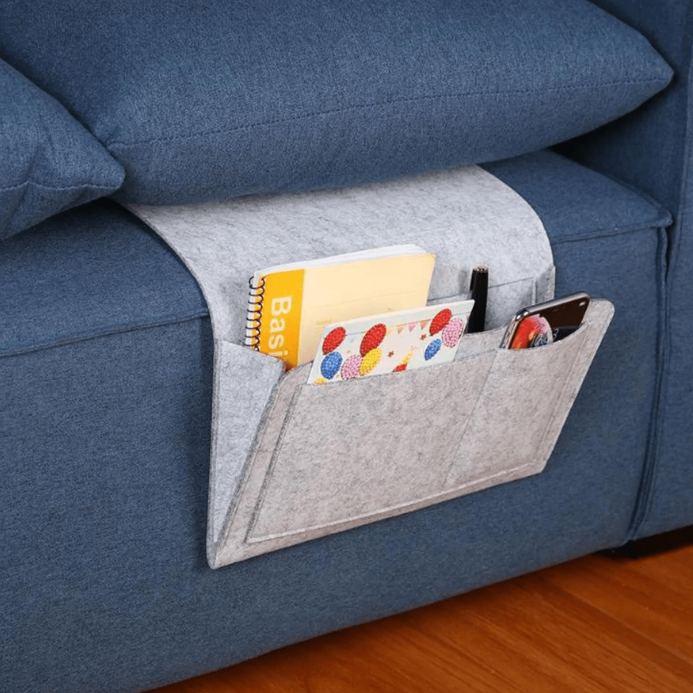 Mosrugs | Elegant Bedside Caddy – Durable Felt Nightstand Organiser | Stylish & Practical Storage Solution