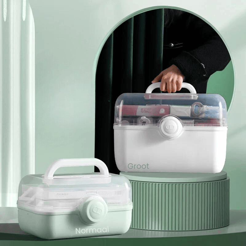 Mosrugs | MediSmart Pill Organiser – Compact Weekly Medicine Storage Box for Home & Travel