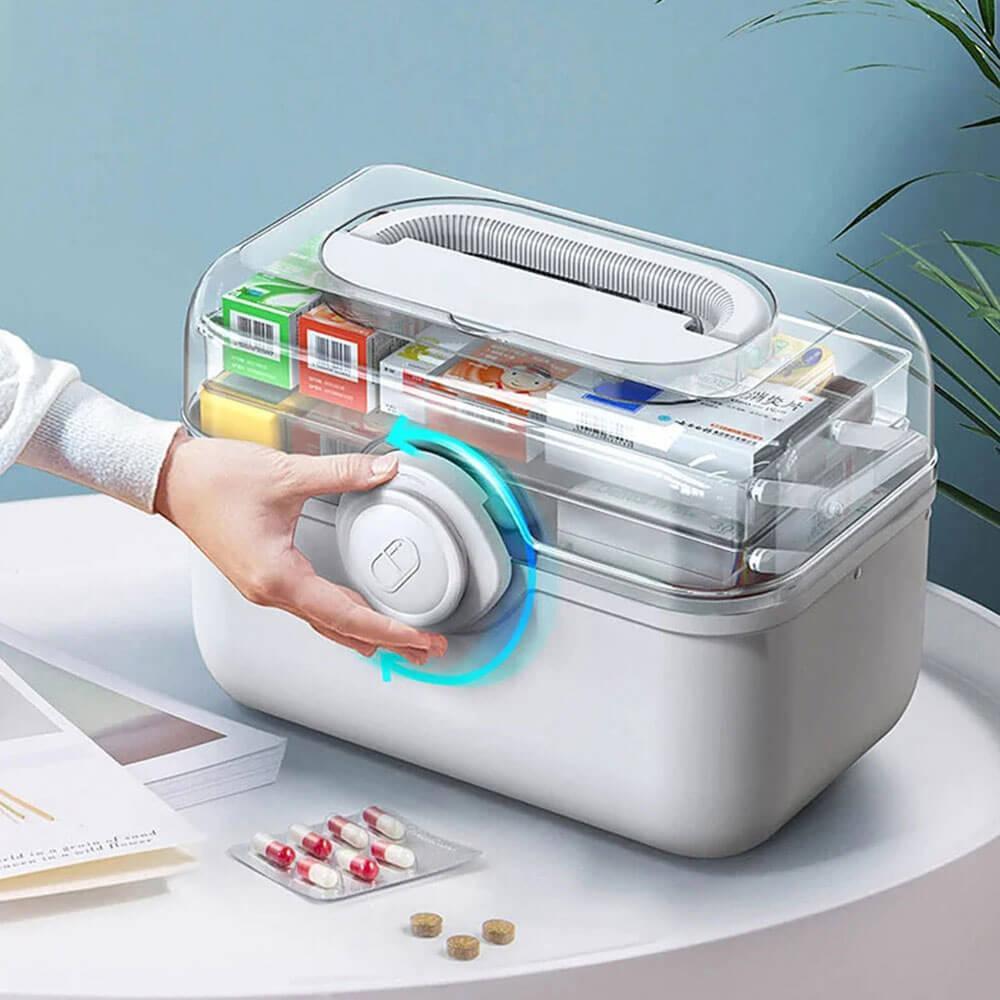 Mosrugs | MediSmart Pill Organiser – Compact Weekly Medicine Storage Box for Home & Travel