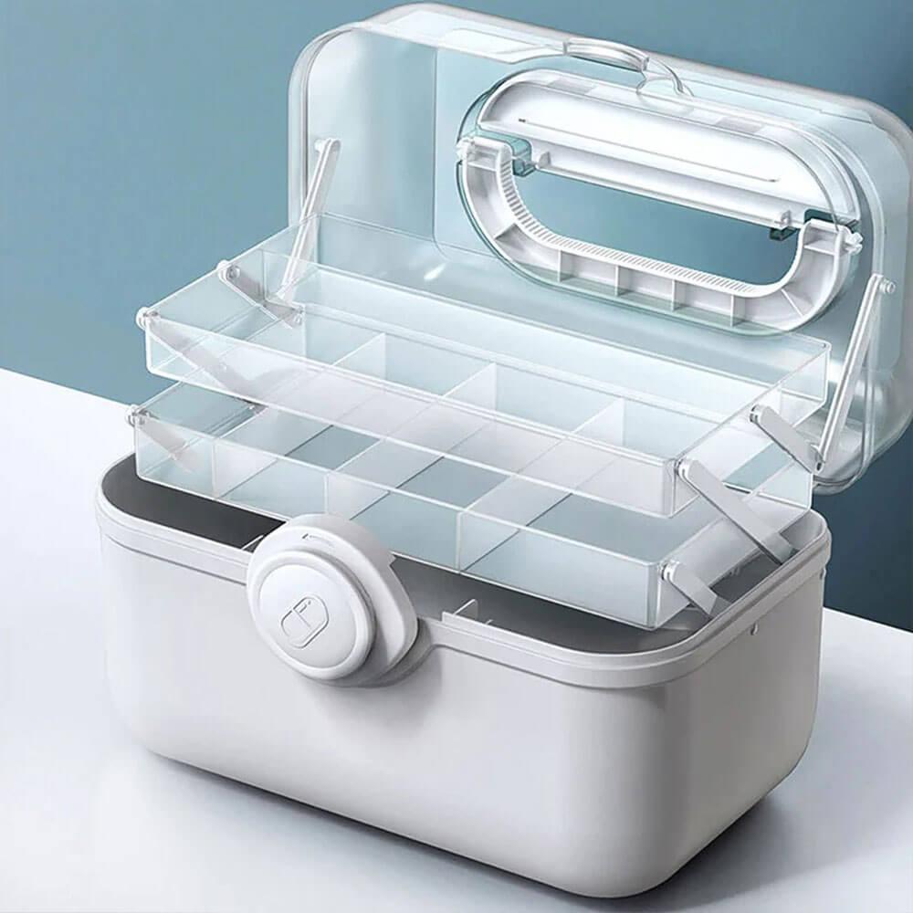 Mosrugs | MediSmart Pill Organiser – Compact Weekly Medicine Storage Box for Home & Travel
