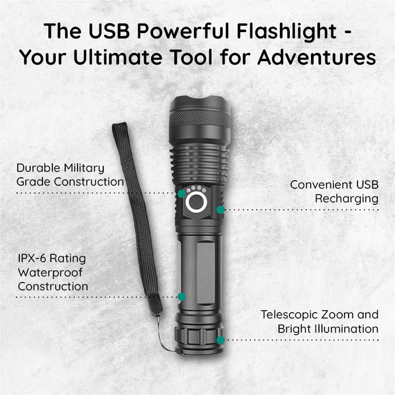 Mosrugs | USB Powerful Flashlight Torch
