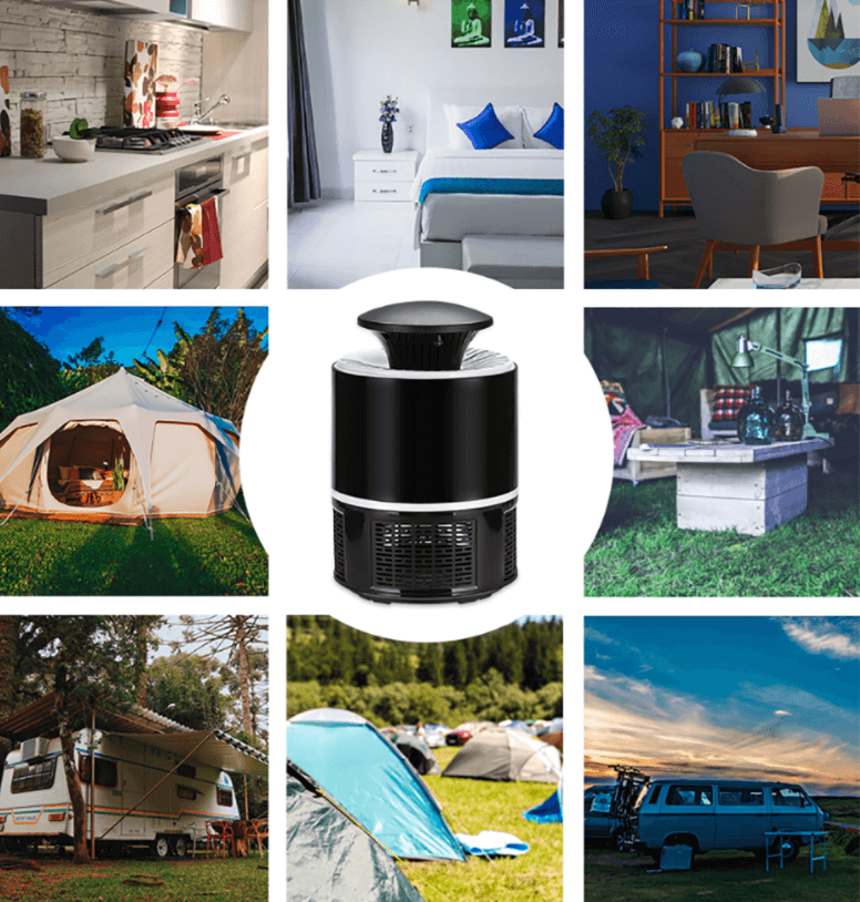 Mosrugs | Ultra LED Mosquito Killer Lamp – Silent Insect Trap with UV Light & USB Charging for Indoor Use