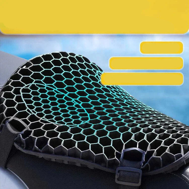 Mosrugs | HoneyRide – 3D Honeycomb Shock-Relief Motorcycle Seat Cushion