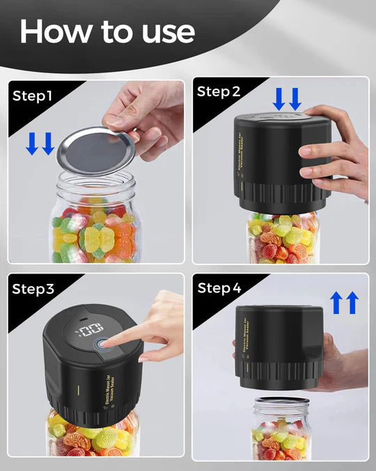 Mosrugs | Electric Mason Jar Vacuum Sealer Kit