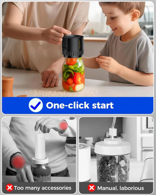 Mosrugs | Electric Mason Jar Vacuum Sealer Kit