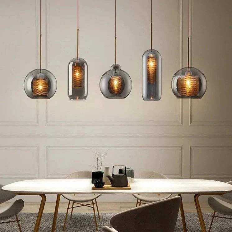 Mosrugs | UrbanBeam – Stylish Iron and Glass Hanging Light