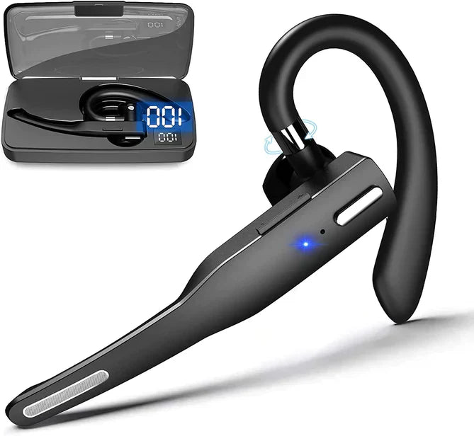 Mosrugs | RoadMic Pro – Wireless Bluetooth 5.1 Headset with Dual Mic & Noise Cancellation for Calls and Work