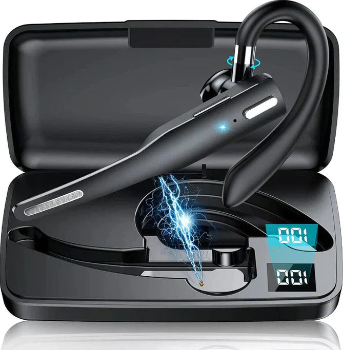 Mosrugs | Bluetooth 5.1 Noise Cancelling Headset | Dual Mic, Ergonomic Design & Hands-Free Calling for Professionals