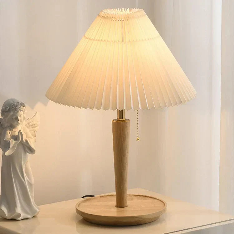 Mosrugs | GlowTimber - Classic Wooden Plissé Lamp