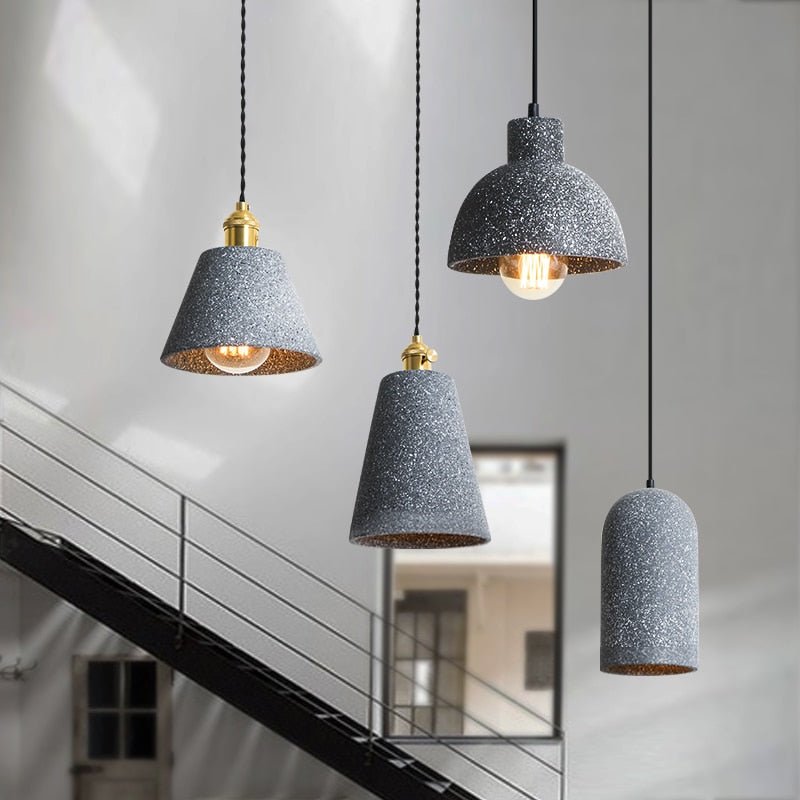 Mosrugs | UrbanLume – Modern Cement Hanging Lamp