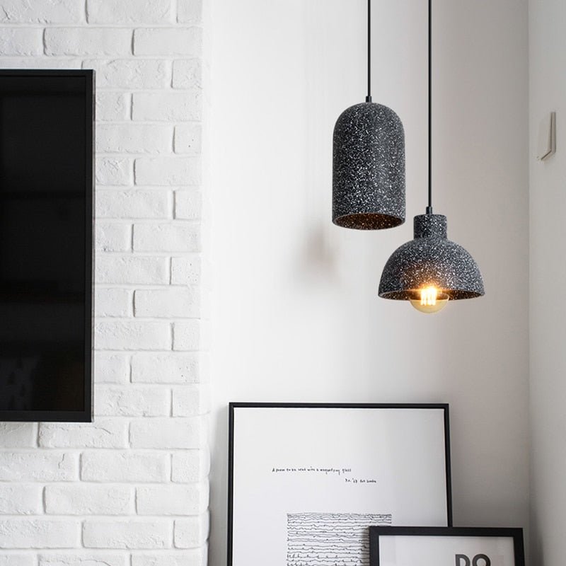 Mosrugs | UrbanLume – Modern Cement Hanging Lamp