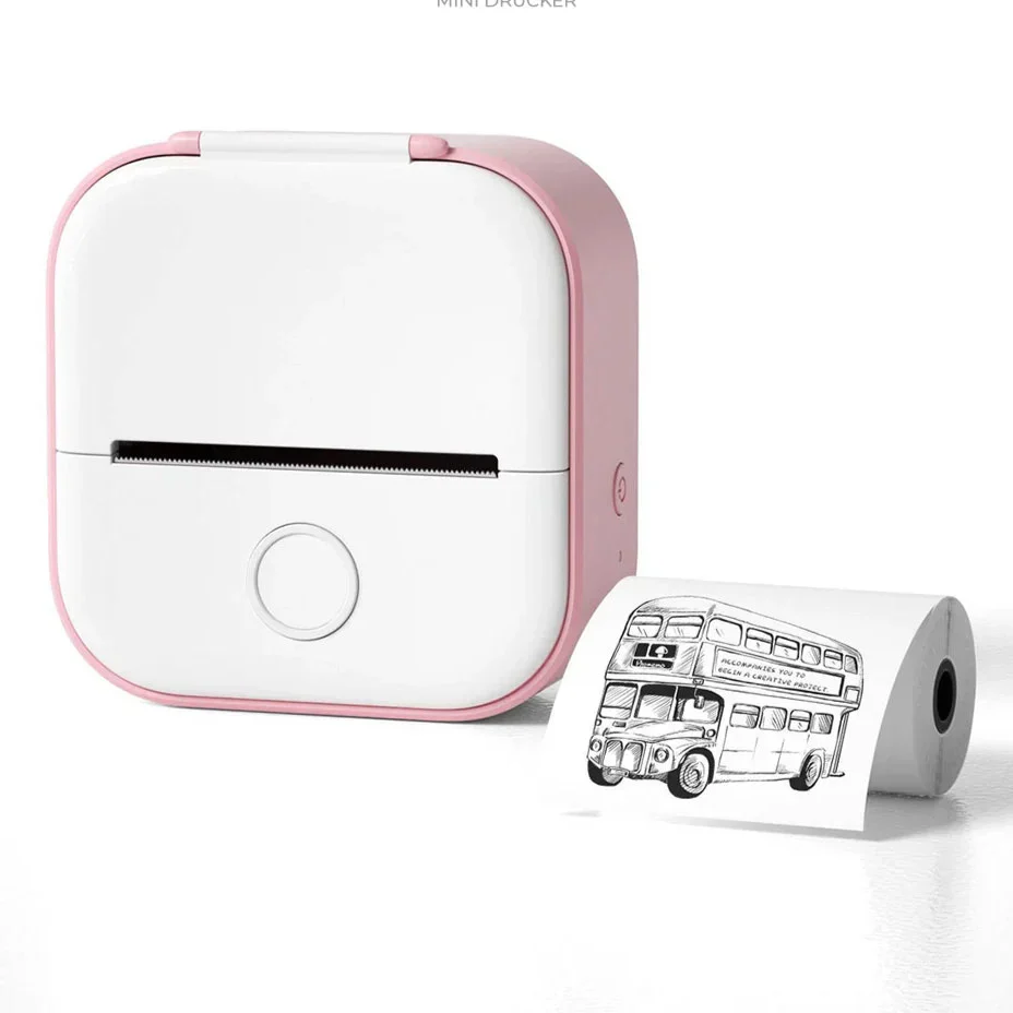 Mosrugs | Mini Wireless Pocket Printer – Portable Bluetooth Thermal Printer for Photos, Labels & Notes