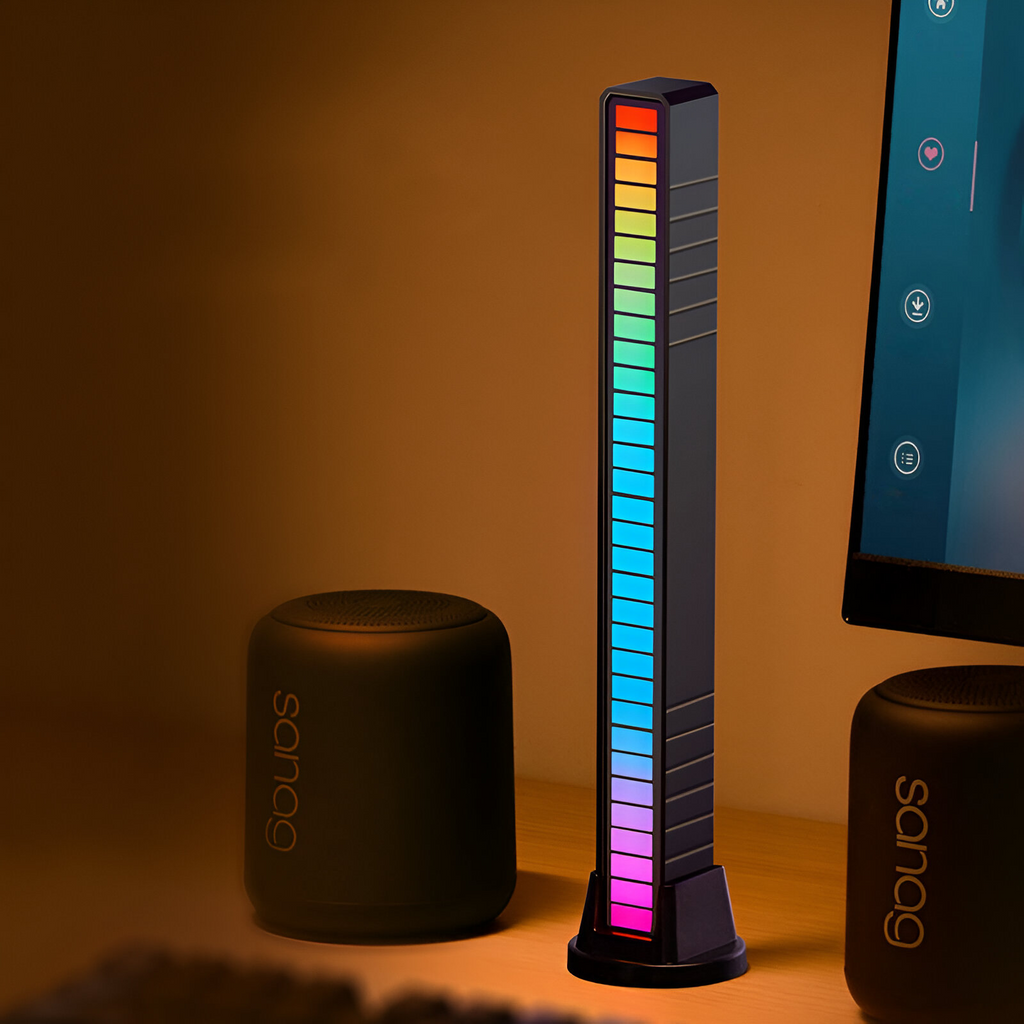 Mosrugs | Smart Sound-Activated RGB Light Bar | Music Sync LED Ambient Lighting