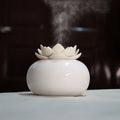 Mosrugs | Lotiscent | Ceramic Lotus Aroma Humidifier – Ultrasonic Essential Oil Diffuser for Relaxation & Wellness