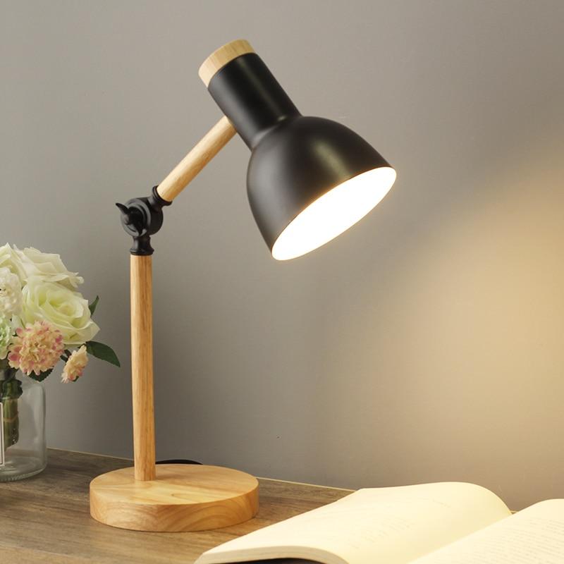 Mosrugs | NordicGlow | Scandinavian Wooden Desk Lamp