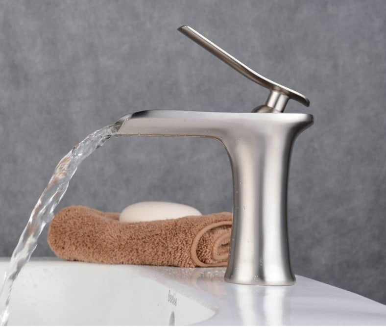 Mosrugs | Modern Waterfall Bathroom Tap – Stylish Design & Elegant Water Flow