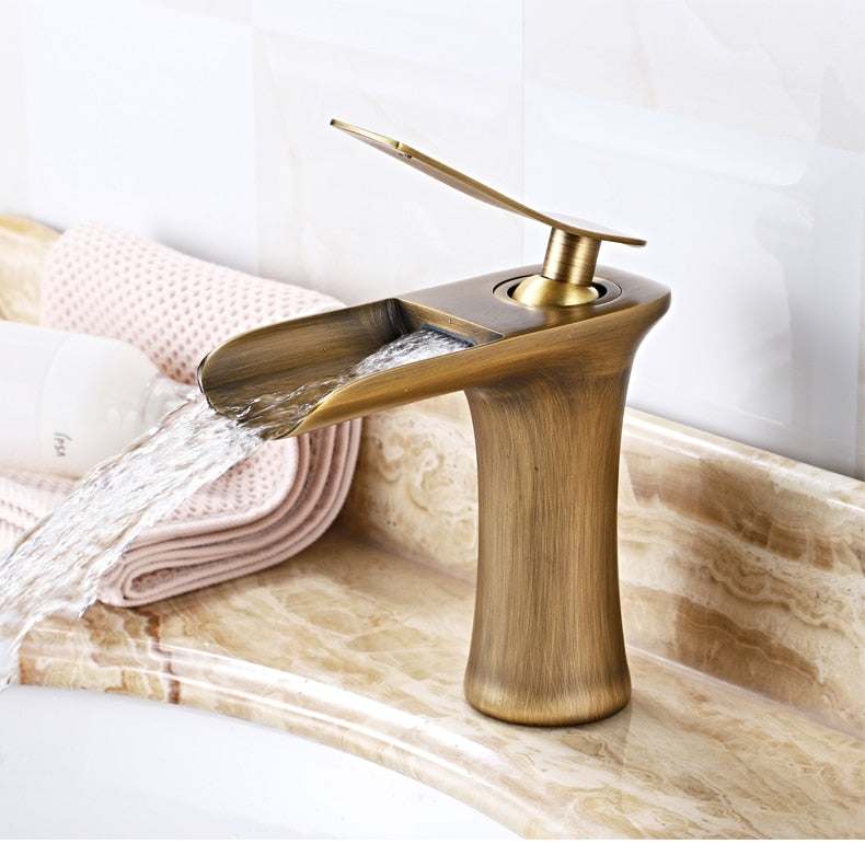 Mosrugs | Modern Waterfall Bathroom Tap – Stylish Design & Elegant Water Flow