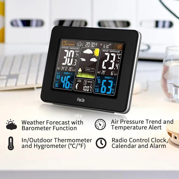 Mosrugs | Premium Wireless Home Weather Station – Accurate Indoor & Outdoor Monitoring