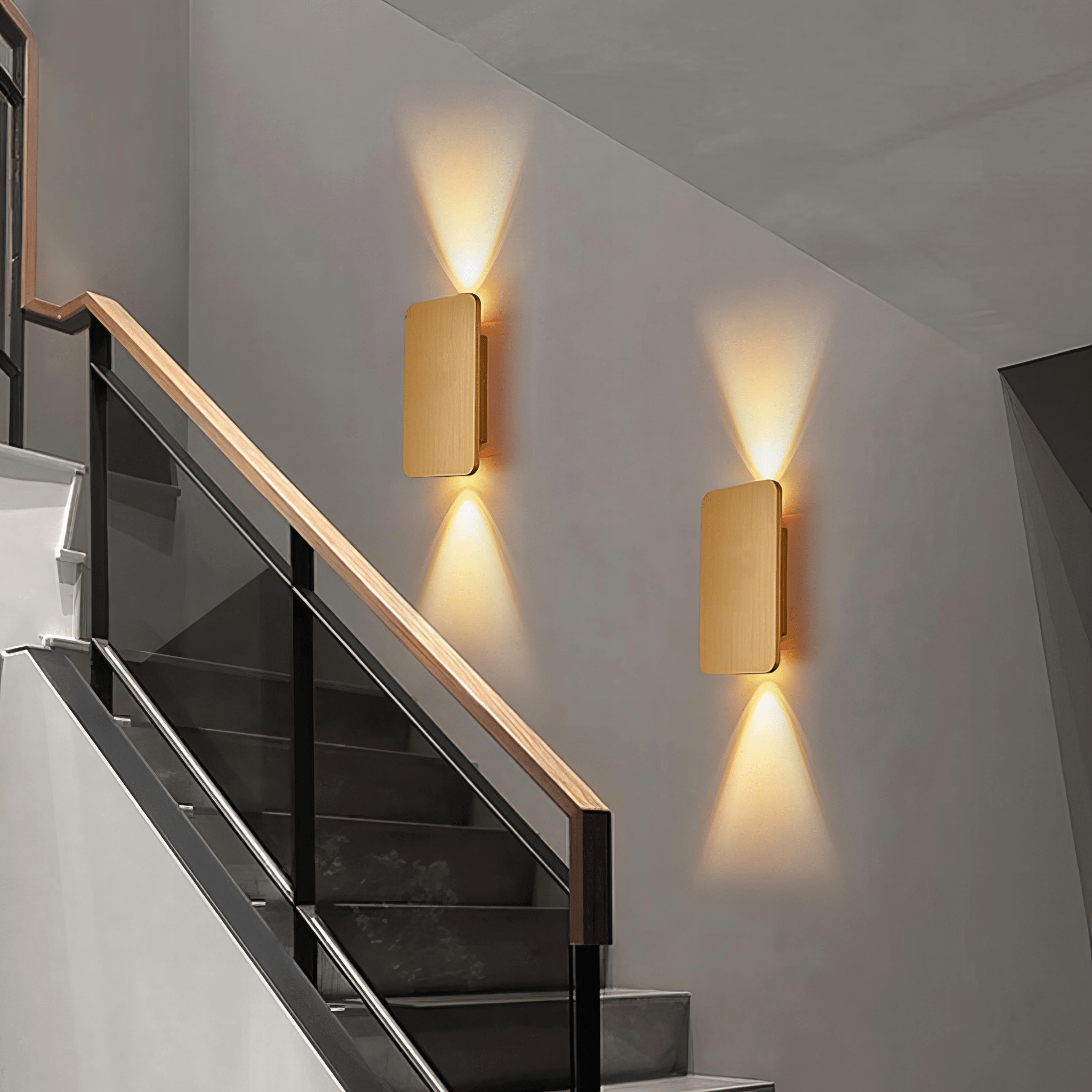 Mosrugs | Radiara – Minimalist Wooden LED Wall Light with Adjustable Lighting