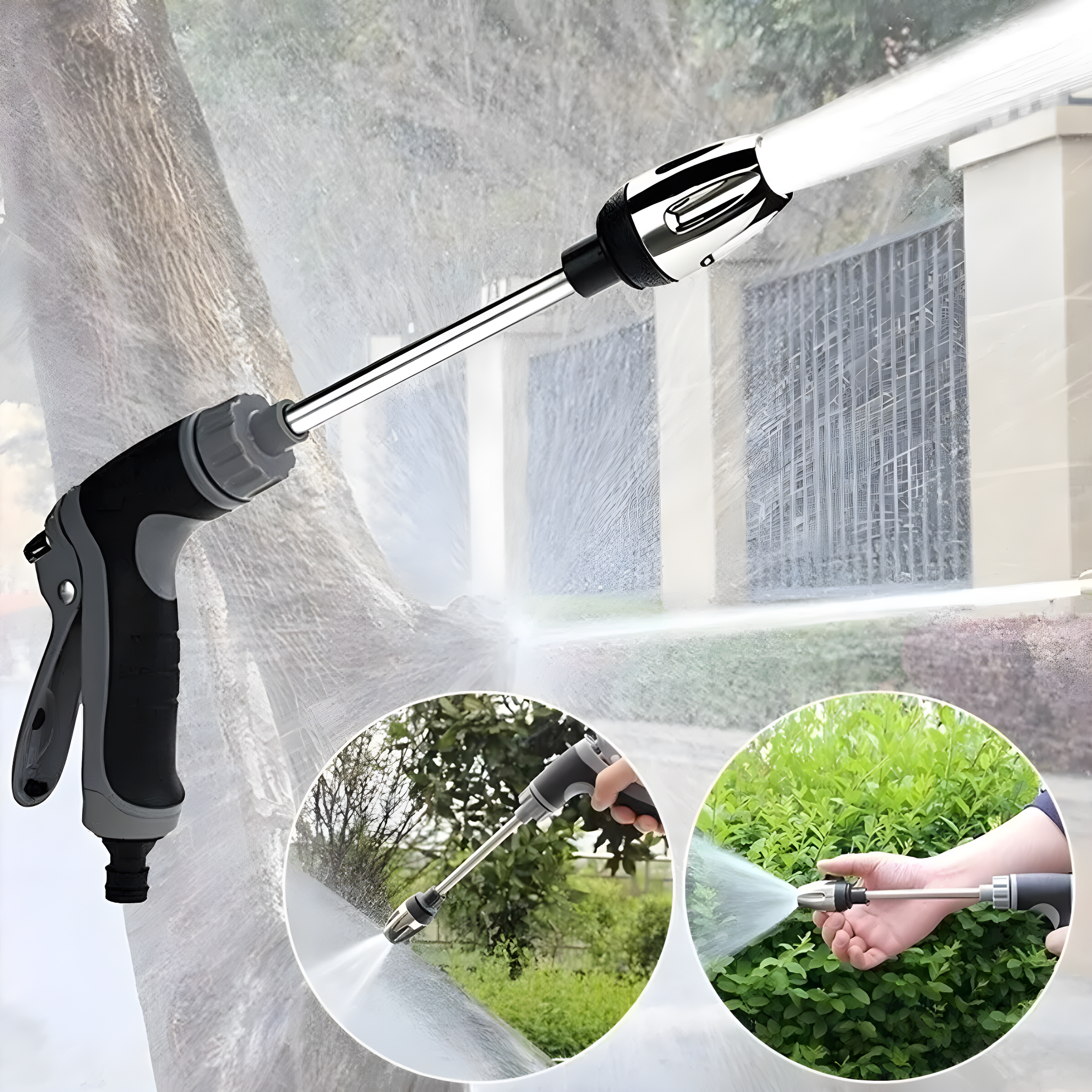 Mosrugs | AquaBlitz High-Pressure Spray Gun – Universal Hose Attachment for Powerful Cleaning