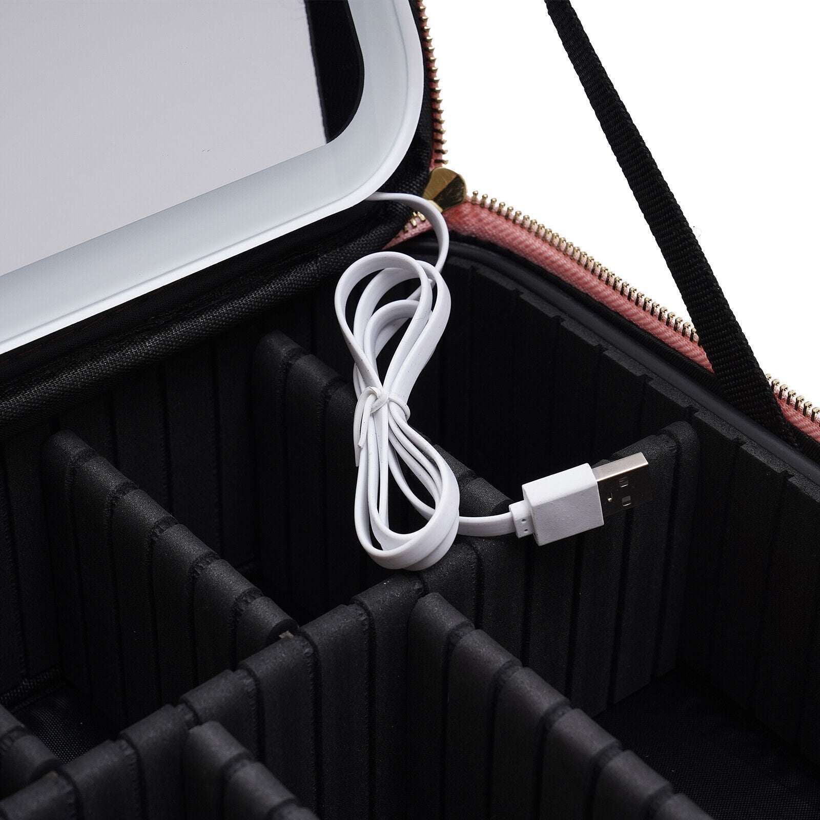 Mosrugs | Portable Travel Makeup Case with LED Mirror & Adjustable Light