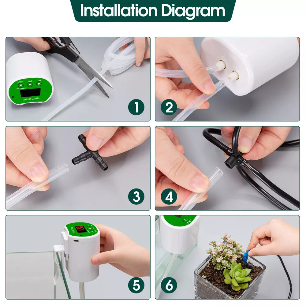 Mosrugs | Automatic Watering System for Indoor Plants | Smart Irrigation with Pump & Timer