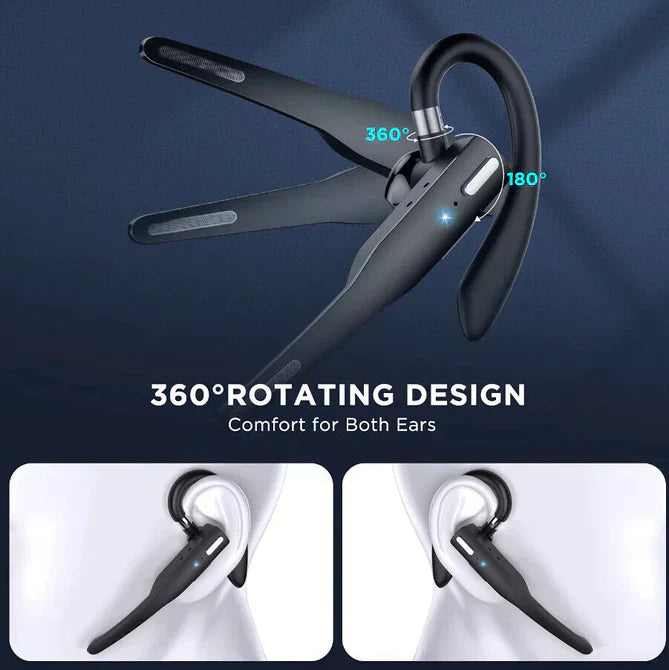 Mosrugs | Trucker Dual Mic Wireless Bluetooth 5.1 Noise Cancelling Headset & Earbuds