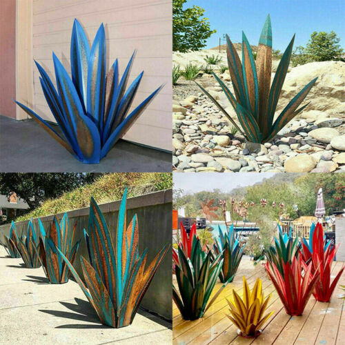 Mosrugs | Eternal Agave – Handcrafted Rust-Proof Metal Garden Sculpture for Indoor & Outdoor Decor