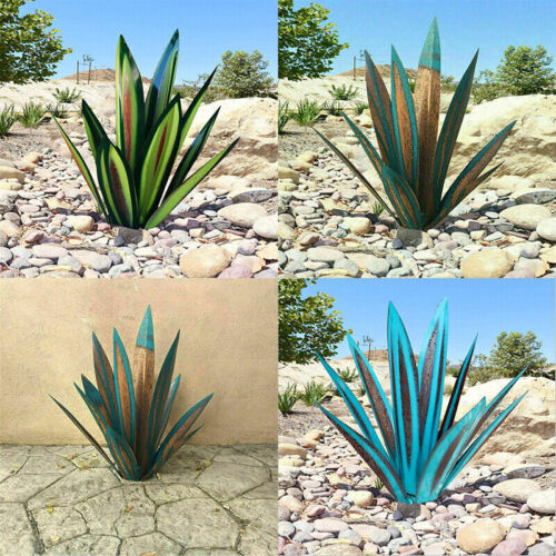 Mosrugs | Eternal Agave – Handcrafted Rust-Proof Metal Garden Sculpture for Indoor & Outdoor Decor