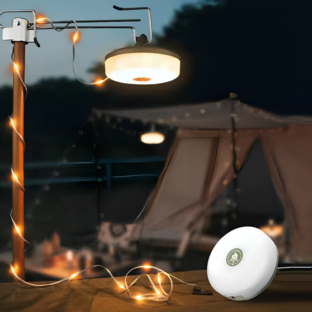 Mosrugs | Portable LED Camping String Light – USB Rechargeable Waterproof Fairy Lights for Outdoor & Indoor Use (10m)