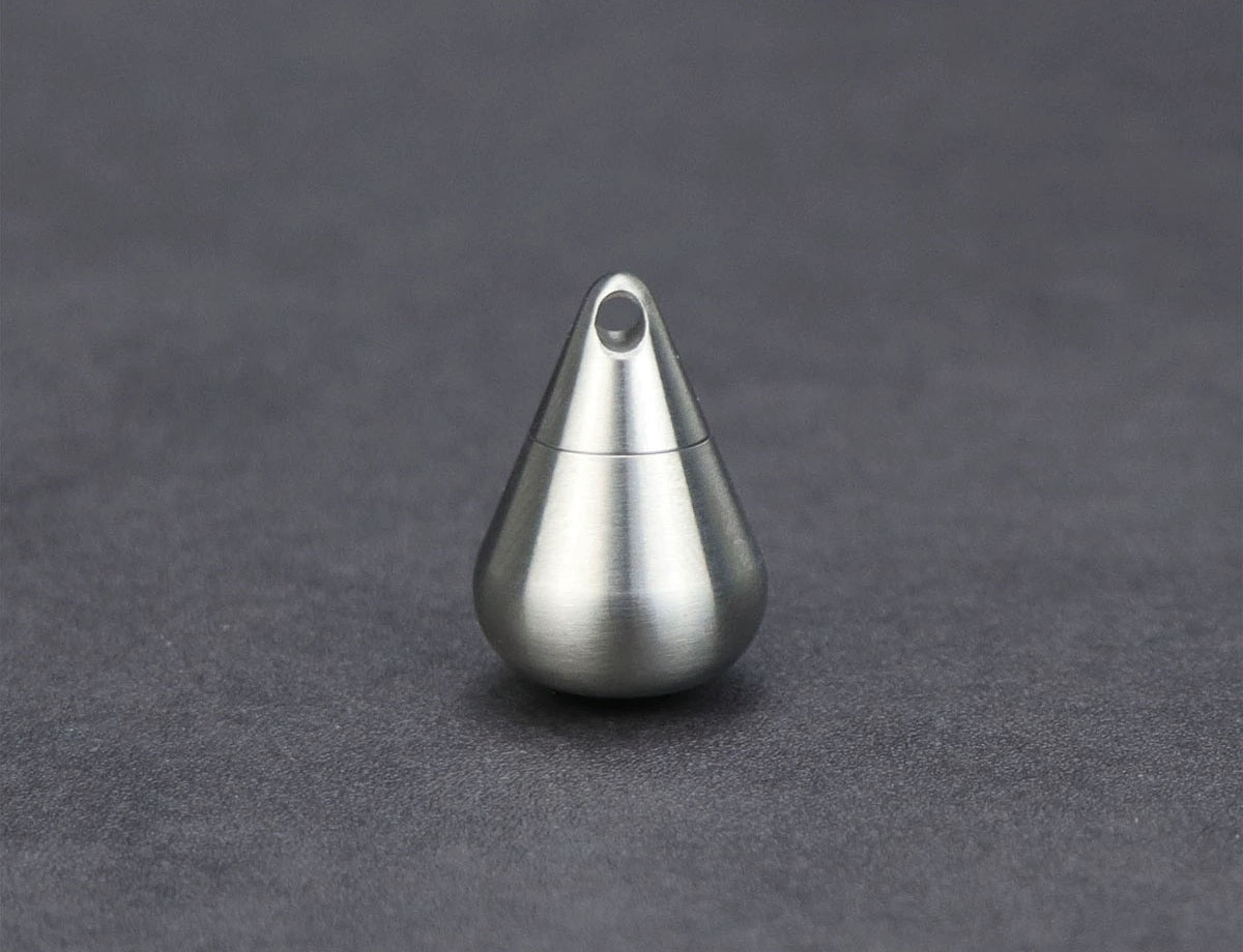 Titanium Droplet Mini Pill Box - Waterproof Travel Case