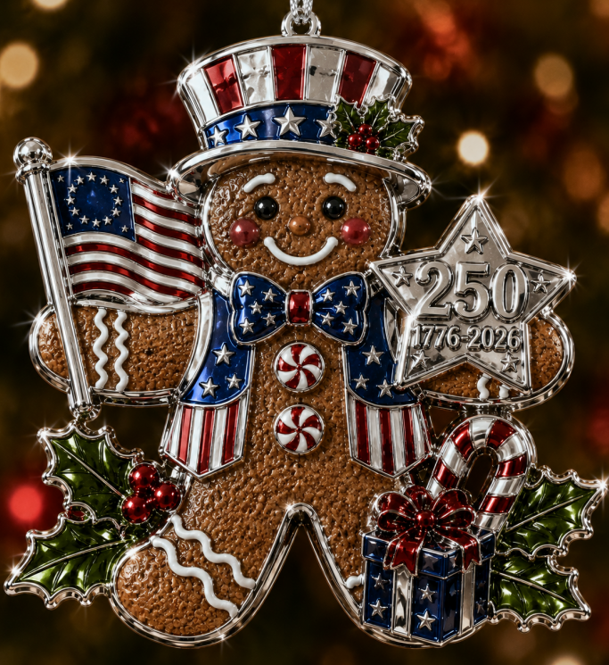 America 250 Christmas Heritage Ornament