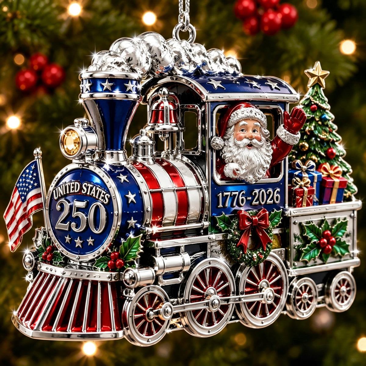 America 250 Christmas Heritage Ornament