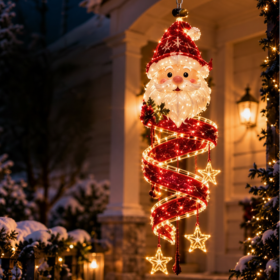 Christmas Magic Spiral Hanging LED Light Collection