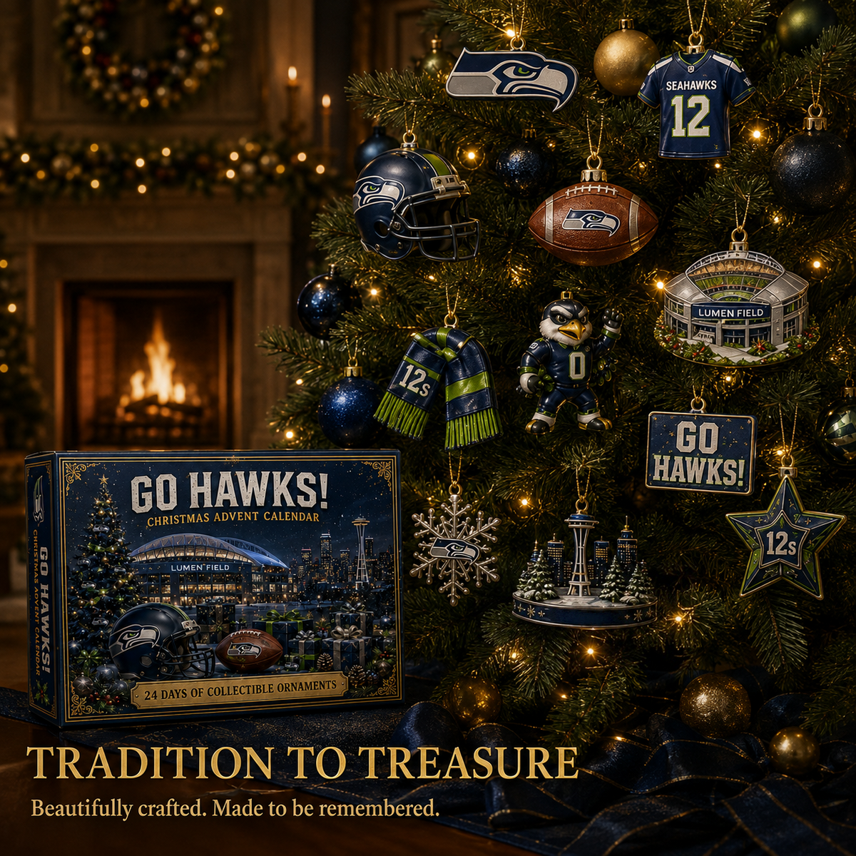 Go Hawks! Football Christmas Advent Calendar