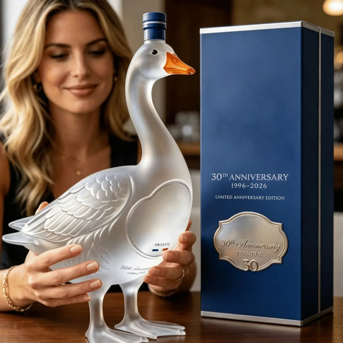 30th Anniversary Limited-Time Offer Glass Craft Anniversary 3D Sculpted Vodka Bottle