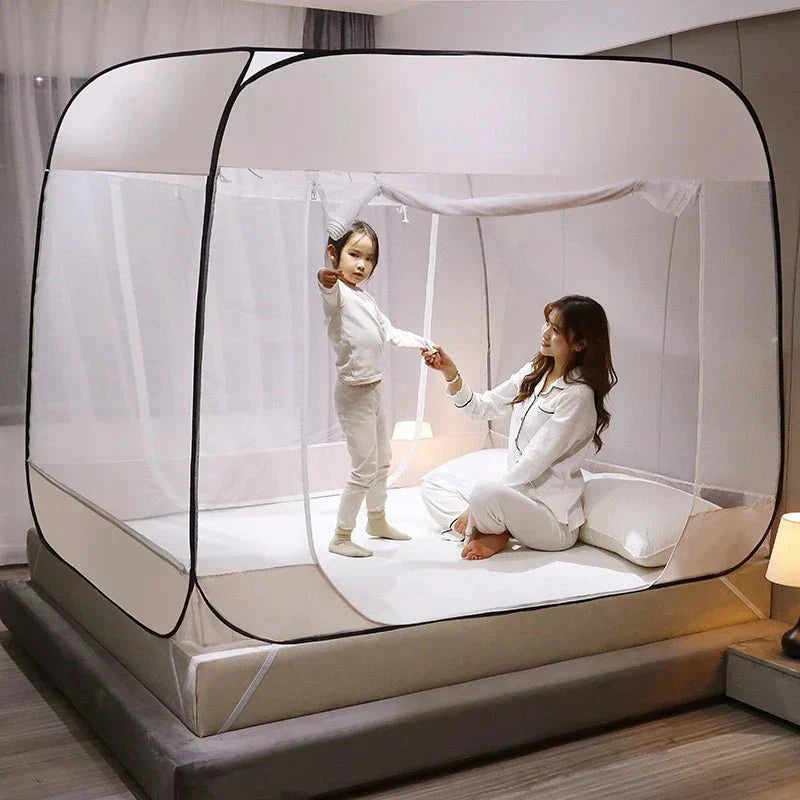 Mosrugs | Starry Gray Mosquito Net – No-Installation Insect Protection for Relaxed Indoor & Outdoor Nights