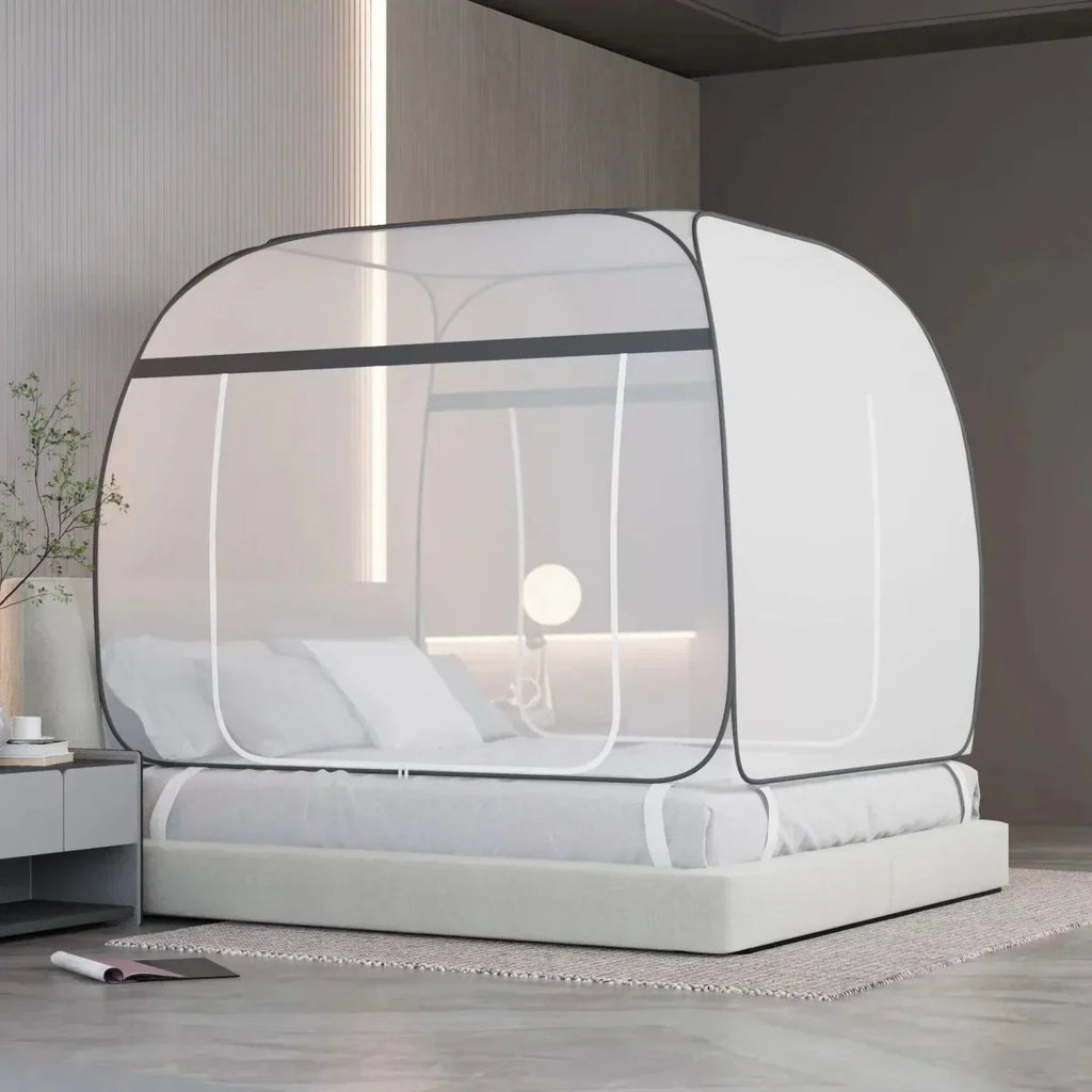 Mosrugs | Starry Gray Mosquito Net – No-Installation Insect Protection for Relaxed Indoor & Outdoor Nights
