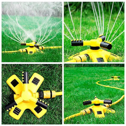 Mosrugs | Rotating Sprinkler for Lawn | 360° Coverage, Water-Saving Technology & Adjustable Spray for Efficient Garden Irrigation