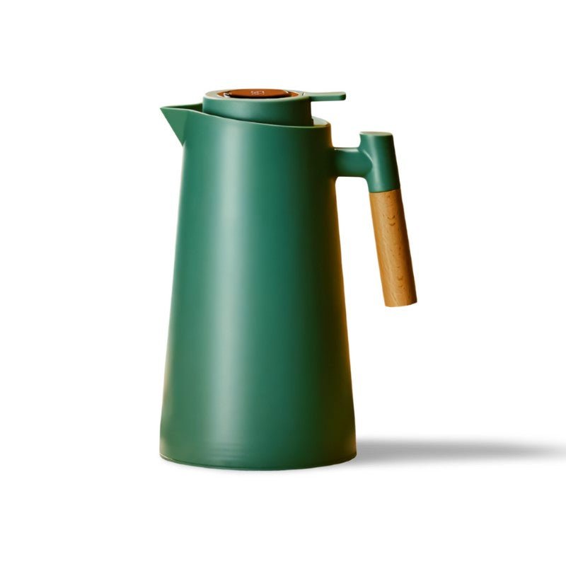 Mosrugs | ThermoWood – Smart Insulated Thermos Jug with Digital Temperature Display & Wooden Handle