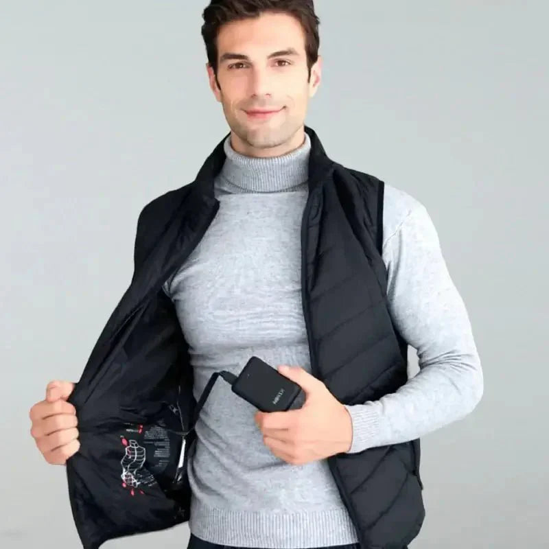 Mosrugs | Thermo Heated Gilet | Insulated, Design for Hiking, Travel & Everyday Wear | Womens and Mens Heated Gilet