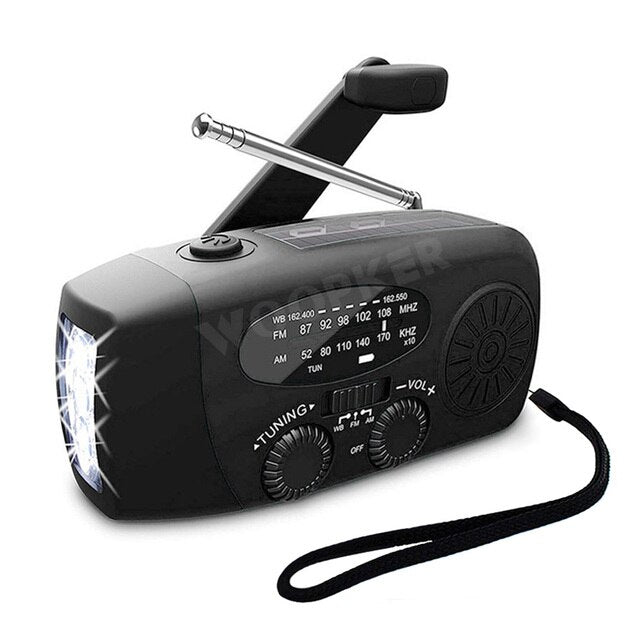 Mosrugs | All-in-One Emergency Radio with Solar Power & Power Bank – Be Prepared Anytime, Anywhere