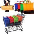 Mosrugs | EcoSmart Shopping Cart Trolley Bags (Set of 4) | Reusable Grocery Organiser System