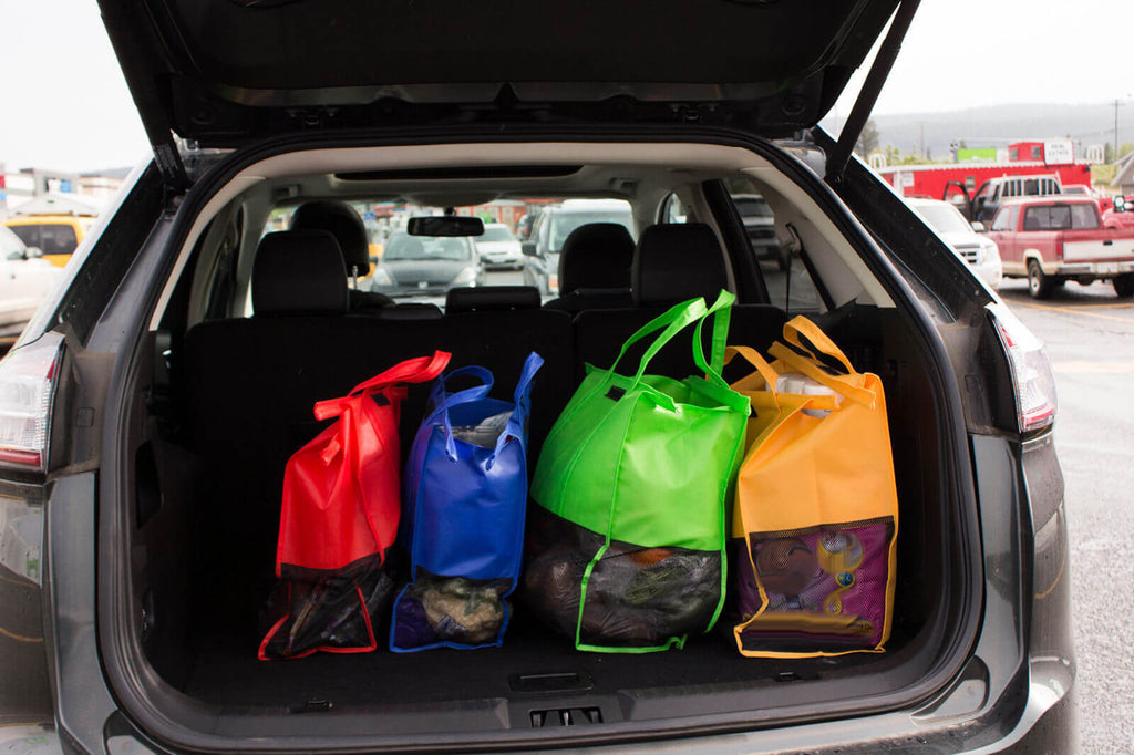 Mosrugs | EcoSmart Shopping Cart Trolley Bags (Set of 4) | Reusable Grocery Organiser System