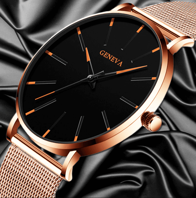 Mosrugs | Men's Ultra-Thin Business Watch – Sleek, Minimalist & Timeless Style