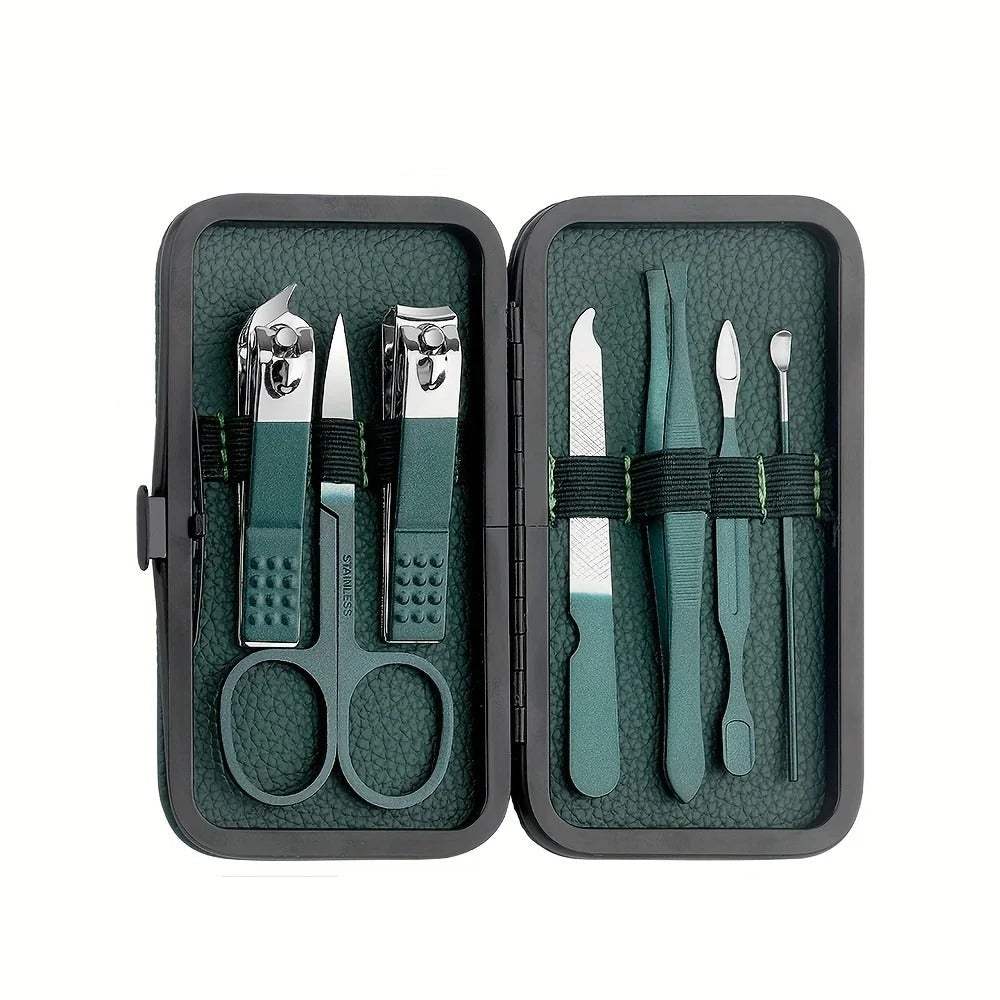 Mosrugs | Stainless Steel Grooming Set | 7, 13, or 24-Piece Kits for Manicures & Pedicures at Home or Travel