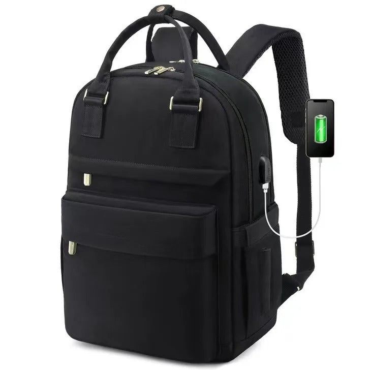 Mosrugs | Women’s Waterproof Laptop Backpack with USB Charging – Stylish 17-Inch Work, School & Travel Bag